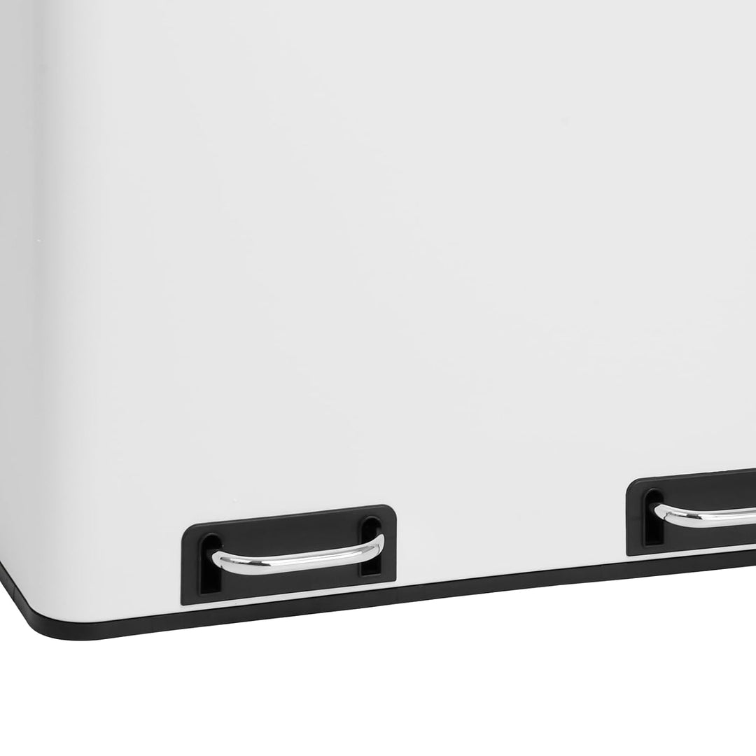 SVITA TM2X30 Treteimer 60 Liter Abfalleimer Mülleimer Design Mülltrennung Papierkorb Küchen-Ordnung