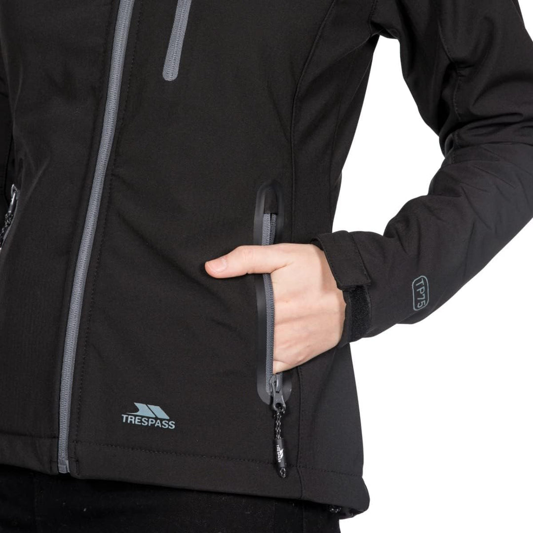 Trespass Damen Bela II Softshelljacke (1er Pack) XXS Schwarz, XXS Schwarz