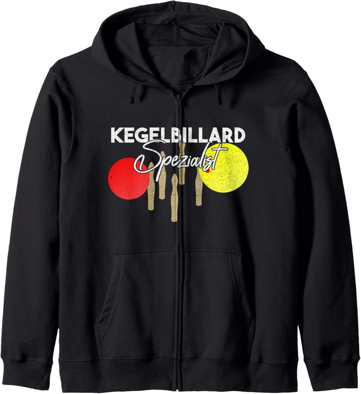 Kegelbillard Spezialist Kapuzenjacke
