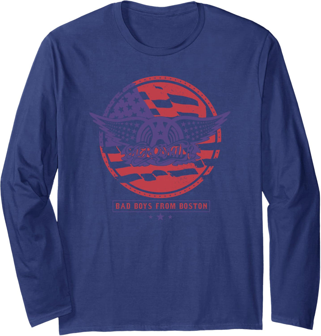 Aerosmith - Rot, Weiss & Boston Langarmshirt