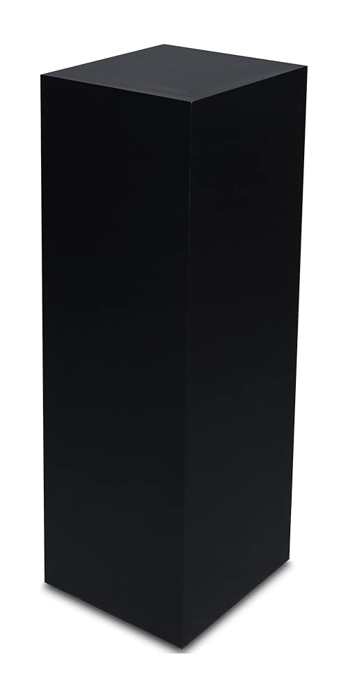 Dekosäule innen/aussen, Säule/Podest/Sockel in 3 Grössen (Schwarz Matt, Innensäule 60x17x17 cm) Inne