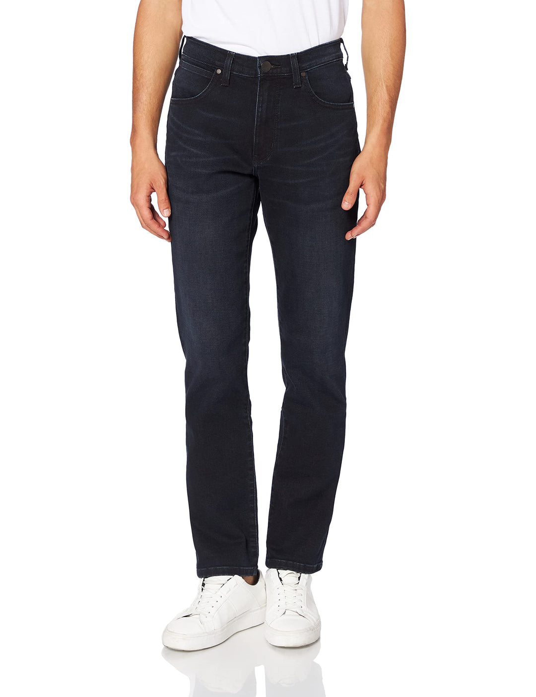 Wrangler Herren Jeans Hoher Bund W12OH118N 30W / 38L Blau (Dark Fuzz 77j), 30W / 38L Blau (Dark Fuzz