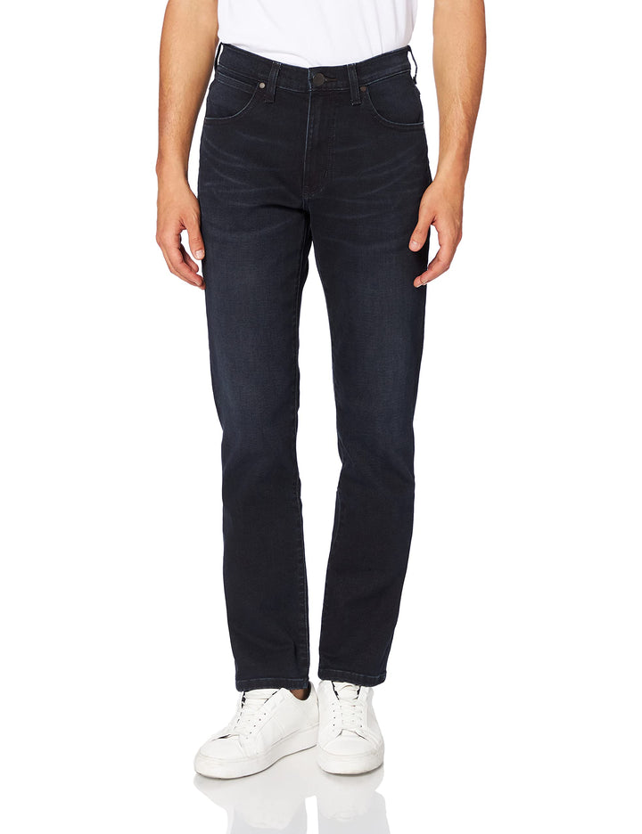Wrangler Herren Jeans Hoher Bund W12OH118N 30W / 38L Blau (Dark Fuzz 77j), 30W / 38L Blau (Dark Fuzz