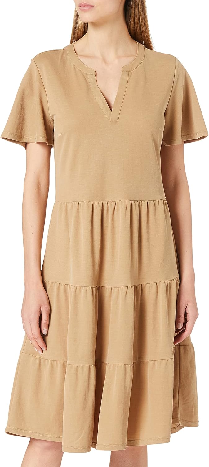 s.Oliver Damen Kleid 38 Beige, 38 Beige