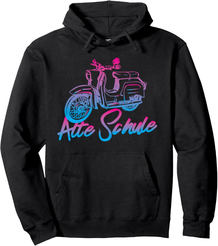 Alte Schule Oldtimer Vintage Simson-Schwalbe Pullover Hoodie