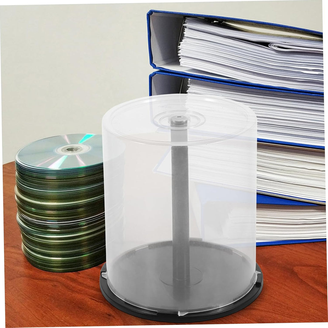 Garneck Cd Aufbewahrungsbox - 100 Discs Kapazität Robustes Pp-Material Transparenter Deckel Für Opti