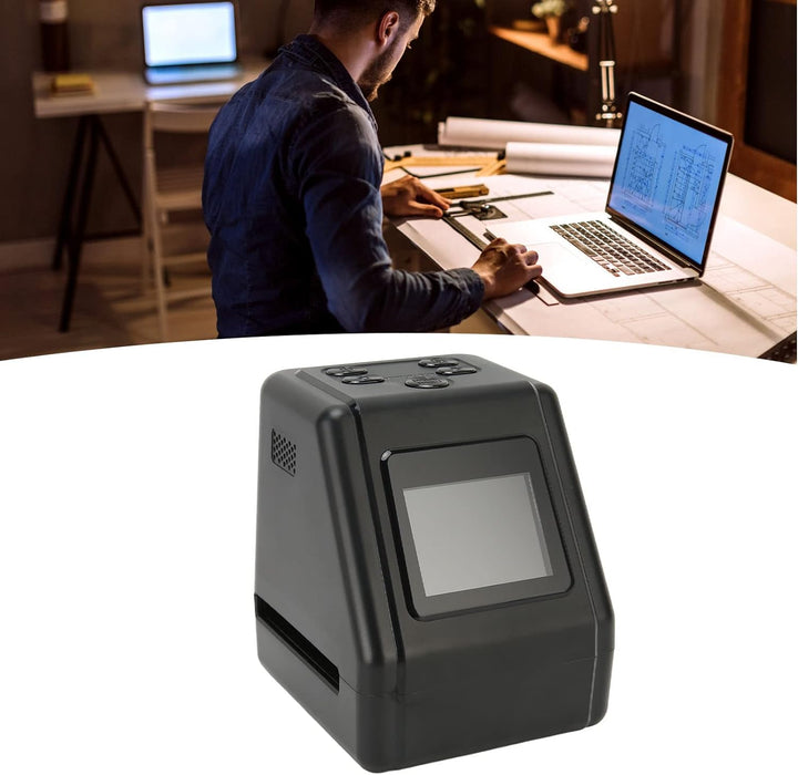 Garsent Digitaler Film- und Diascanner, Dia- und Filmbetrachter mit 2,0-Zoll-LCD-Bildschirm, Konvert
