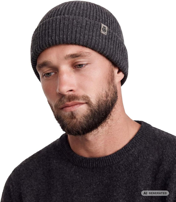 Roeckl Damen Essentials Umschlagmuetze Mütze 53-59 Anthrazit, 53-59 Anthrazit