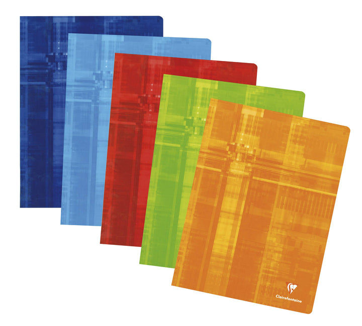 Clairefontaine 63362C - Packung mit 10 Heften DIN A4+ 24x32cm, kariert, 90g, geheftet, 48 Blatt, far