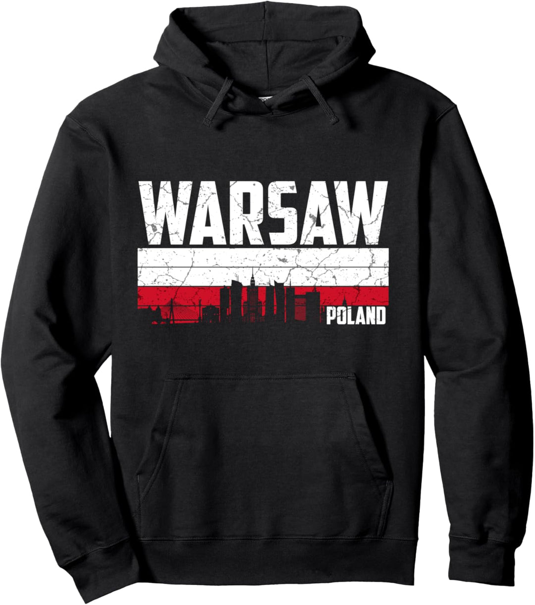 Mein Warschau Skyline Heimat Stadt Souvenir Pullover Hoodie