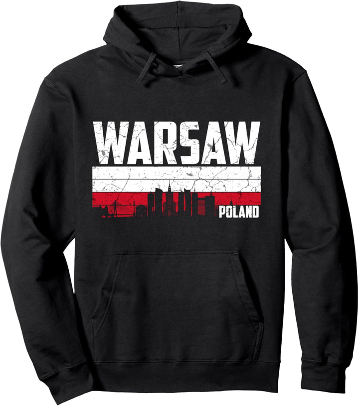Mein Warschau Skyline Heimat Stadt Souvenir Pullover Hoodie