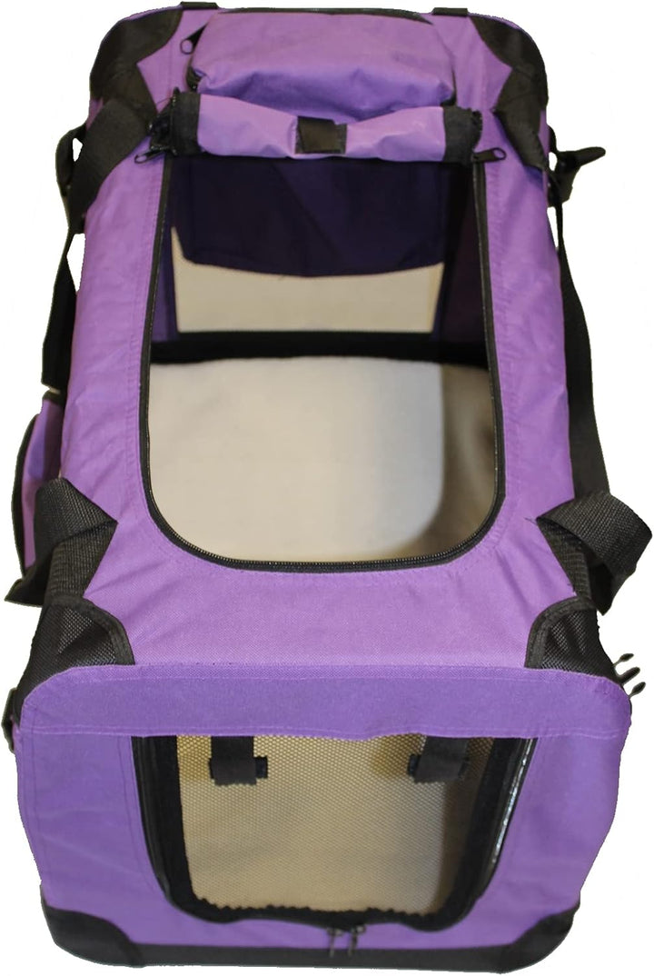 walexo Faltbare Hundebox Hundetransportbox Katzentransportbox Katzenbox (LILA, S) LILA S, LILA S