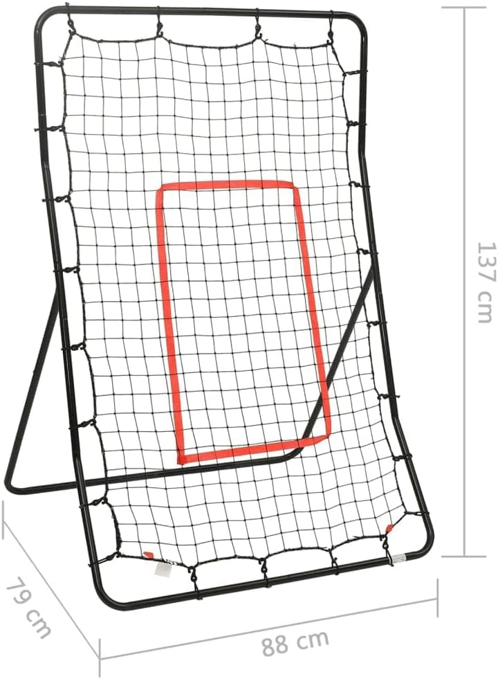 vidaXL Softball Rebounder Fussball Kickback Tor Rückprallwand Trainingsnetz Übungsnetz für Baseball
