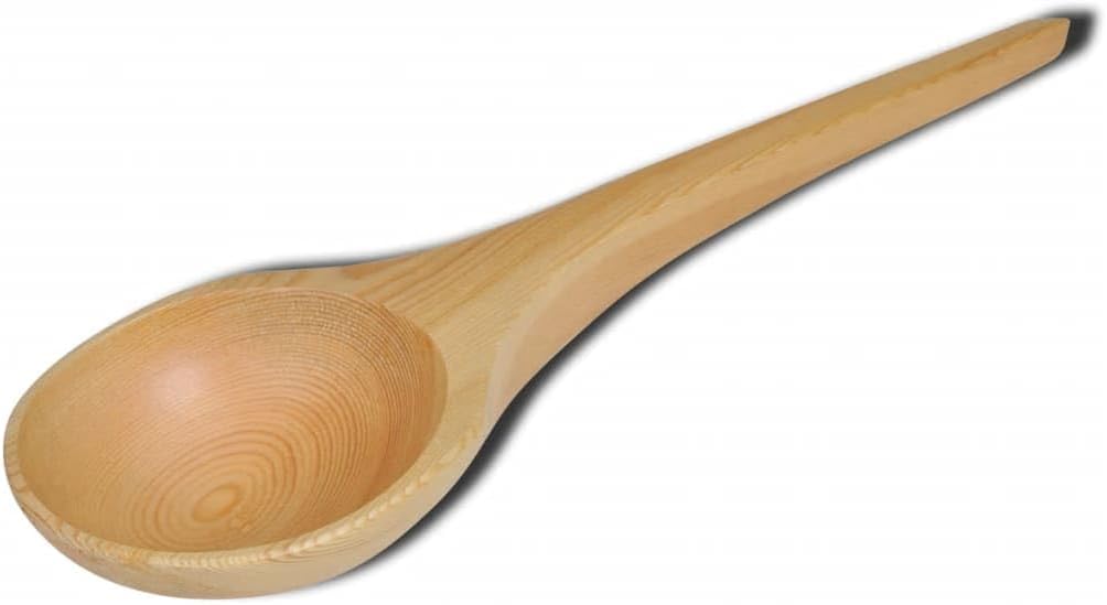 5-tlg. Saunazubehör Set mit Eimer und Löffel aus Holz Sanduhr Thermo-Hygrometer zur Messung von Temp