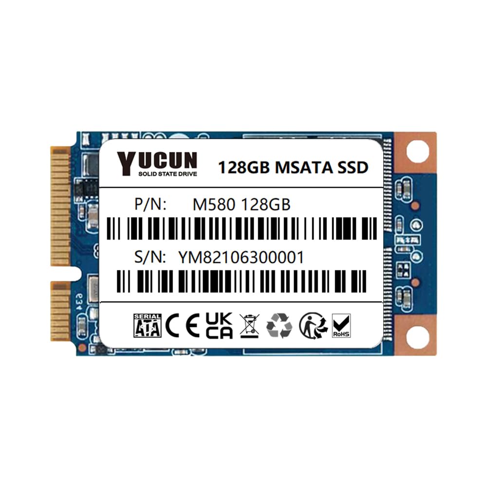 YUCUN MSATA III Interne Solid State Drive 128GB SSD, 128GB