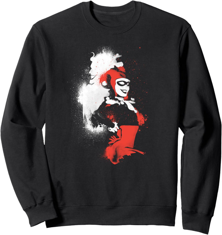 Harley Quinn Splattered Couple Sweatshirt