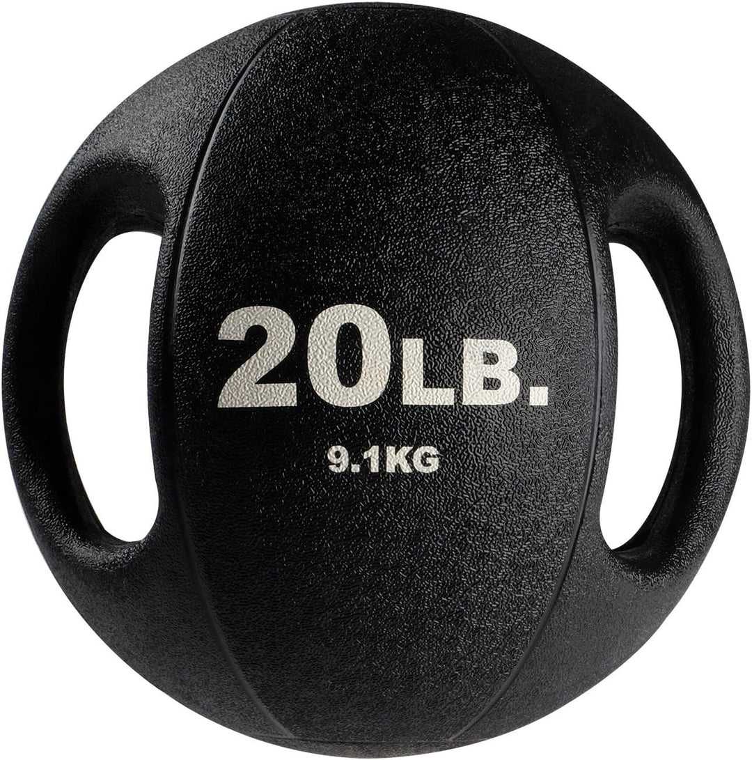 Body-Solid Dual Grip Medicine Ball 9,1 kg Schwarz, 9,1 kg Schwarz