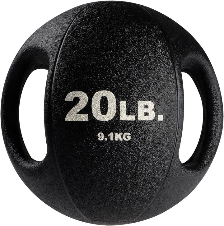 Body-Solid Dual Grip Medicine Ball 9,1 kg Schwarz, 9,1 kg Schwarz