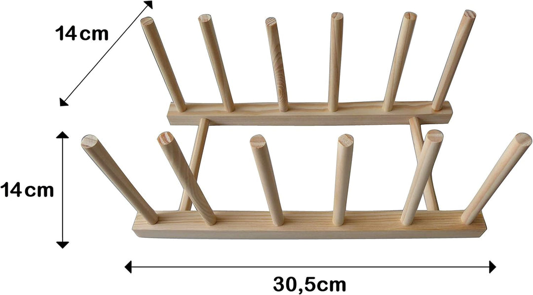 7even Schallplatten Halter/Vinyl Ständer für LPs, Maxis 12" inHolz Optik - günstiger Naturmaterial V