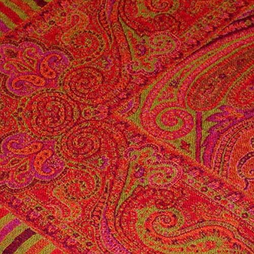 Lorenzo Cana Luxus Wolldecke Jacquard gewebt aus feinster Wolle vom Merino - Lamm Paisley Wohndecke