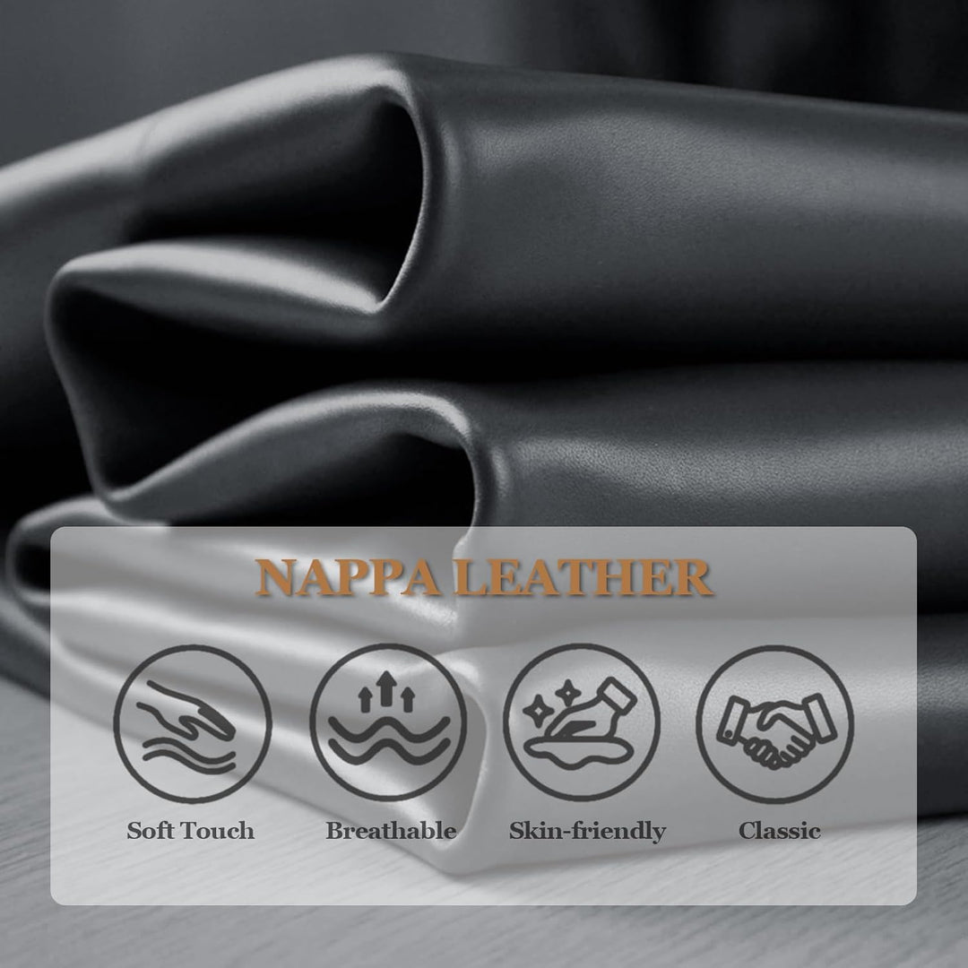 Kofferraum Organizer mit Deckel – Premium NAPPA-Leder, Tragbarer Push-Pull-Griff & Stabile Universal