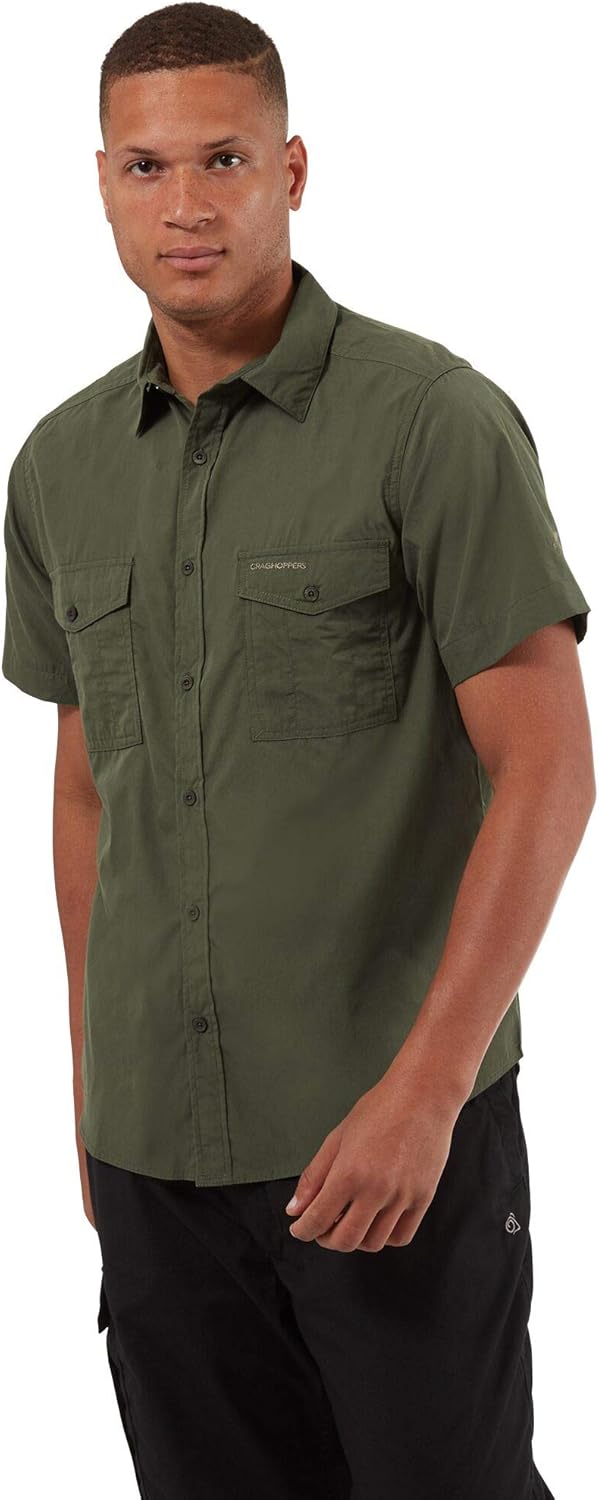Craghoppers Herren Kiwi Kurzarm-Shirt Wanderhemd (1er Pack), Cedar