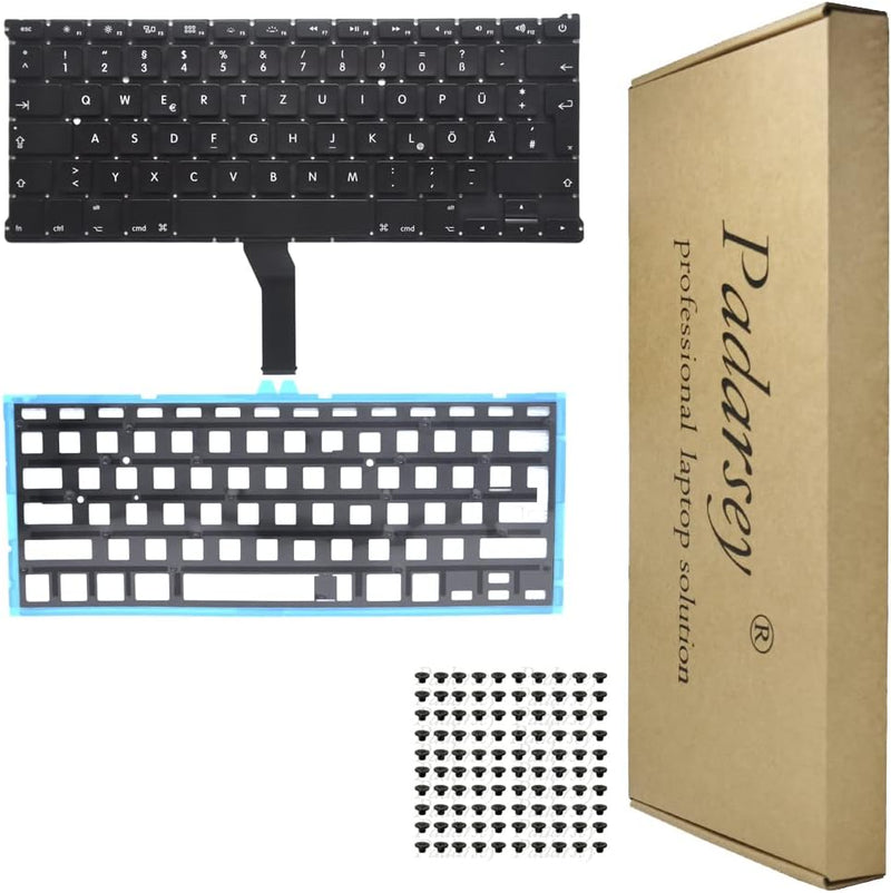 Pardarsey Laptop Tastatur Notebook Keyboard Ersatz Austausch Deutsch QWERTZ DE Kompatibel Für MacBoo