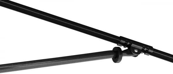 Doppler Sonnenschirm Sun Line Waterproof 225 x 120 cm ohne Volant, UV-Schutz 80, hellgrau