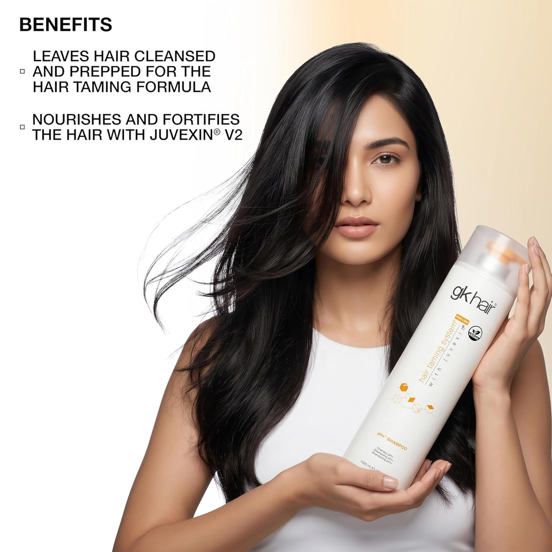 GK HAIR Clarifying Shampoo 1000ml - pH + Pre-Treatment Sulphate-Free Shampoo for Deep Cleansing Elim