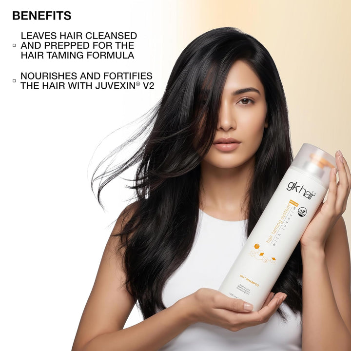 GK HAIR Clarifying Shampoo 1000ml - pH + Pre-Treatment Sulphate-Free Shampoo for Deep Cleansing Elim