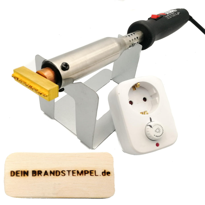 elektrischer Brandstempel mit deinem Schriftzug für Holz, Leder, Pappe - personalisiertes Schrift Br