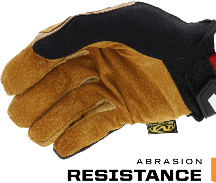 Mechanix Wear Handschuhe aus Leder, Grösse M, Braun/Schwarz M (1er Pack), M (1er Pack)