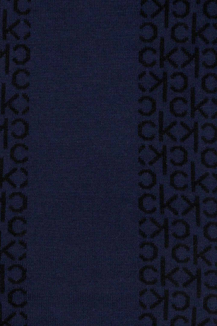 Calvin Klein Herren Schal INDUSTRIAL MONO KNITTED SCARF M Einheitsgrösse Blau (Blue Bai), Einheitsgr