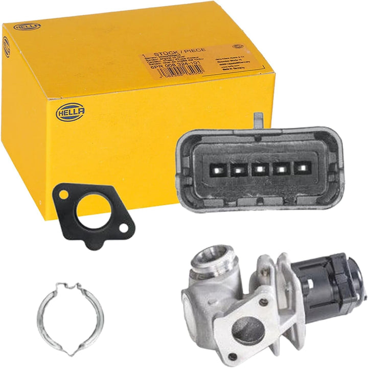 HELLA 6NU 010 171-111 AGR-Ventil - 12V - elektrisch - mit Dichtung - mit Schelle