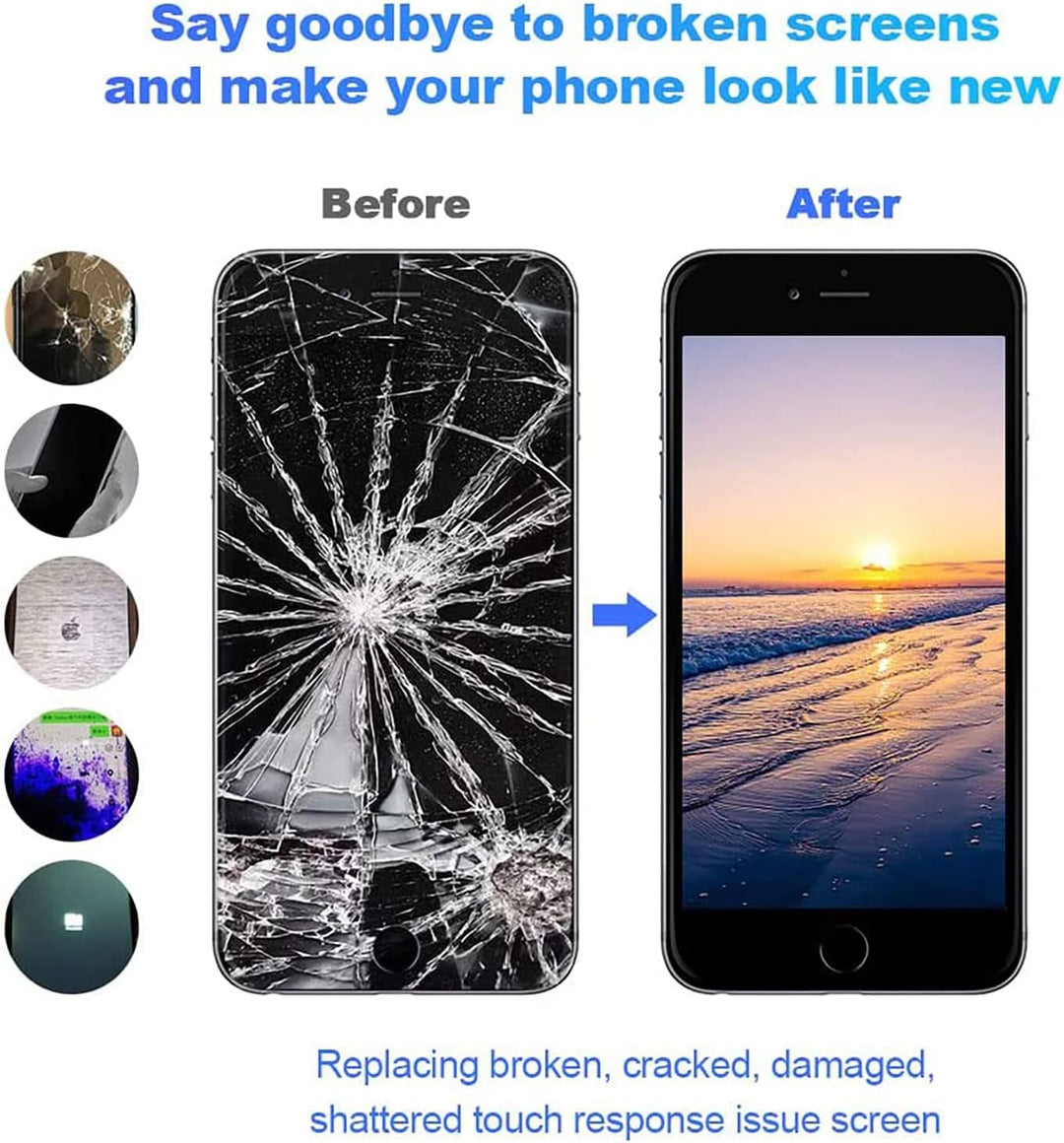 EFaith für iPhone 7 Display LCD 4,7 Zoll Ersatz Bildschirm Volle HD Touchscreen-Digitizer Rahmen, Er