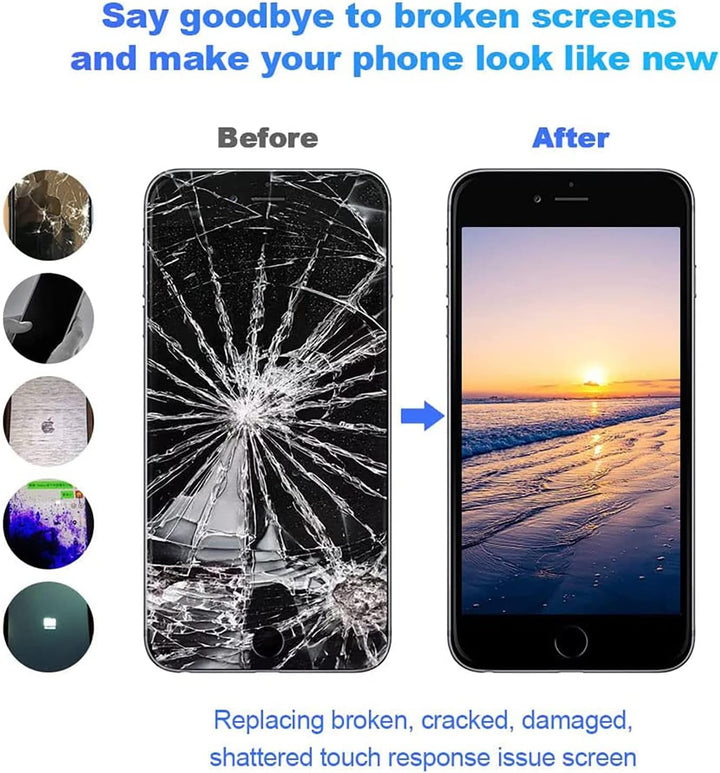 EFaith für iPhone 7 Display LCD 4,7 Zoll Ersatz Bildschirm Volle HD Touchscreen-Digitizer Rahmen, Er