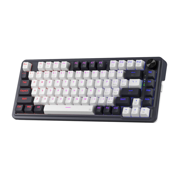 Redragon K673 PRO 75% Wireless Gasket RGB Gaming Tastatur, 3-Modus 81 Tasten Kompaktes Mechanische T