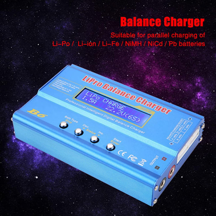 FTVOGUE B6 80W Digital LCD Balance Ladegerät Entlader Parallel Ladegerät für LLiPo NiMH RC Batterie