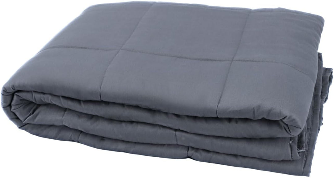 Komfort Gewichtsdecke 150 x 200cm, 7kg – Premium Baumwolle &amp; Glasperlen für Tiefe Entspannung, besse
