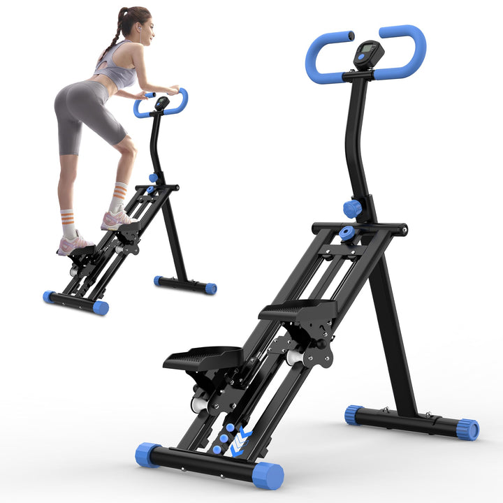 Stair Stepper mit einstellbarem Widerstand für Zuhause – Upgrade-Trainingsgerät mit LCD-Tracking und