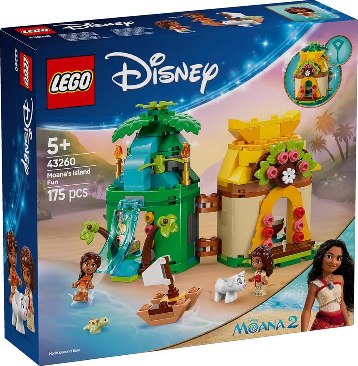 LEGO ǀ Disney Vaianas Inselspass, Bauset für Kinder, die gern fantasievoll Spielen, baubares Modell