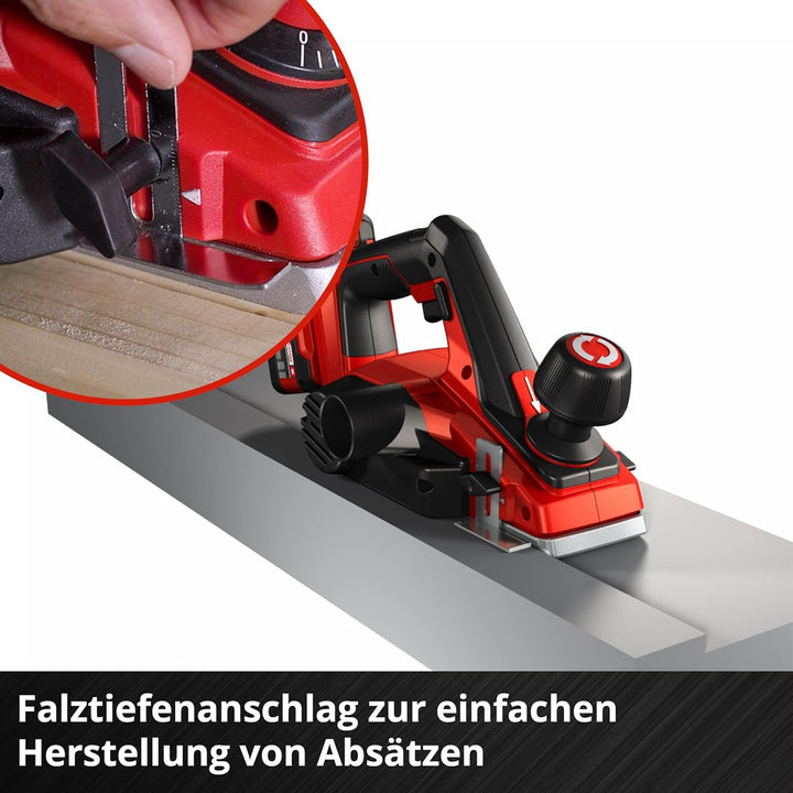 Einhell Akku-Hobel TE-PL 18/82 Li-Solo Power X-Change (18 V, Li-Ionen, 82 mm Hobelbreite, bis 2 mm S