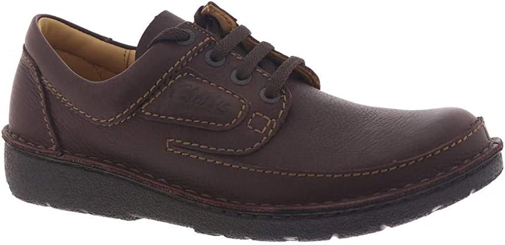 Clarks Herren NATURE II Oxford-Schuh Derby 39.5 EU Braunes Leder, 39.5 EU Braunes Leder