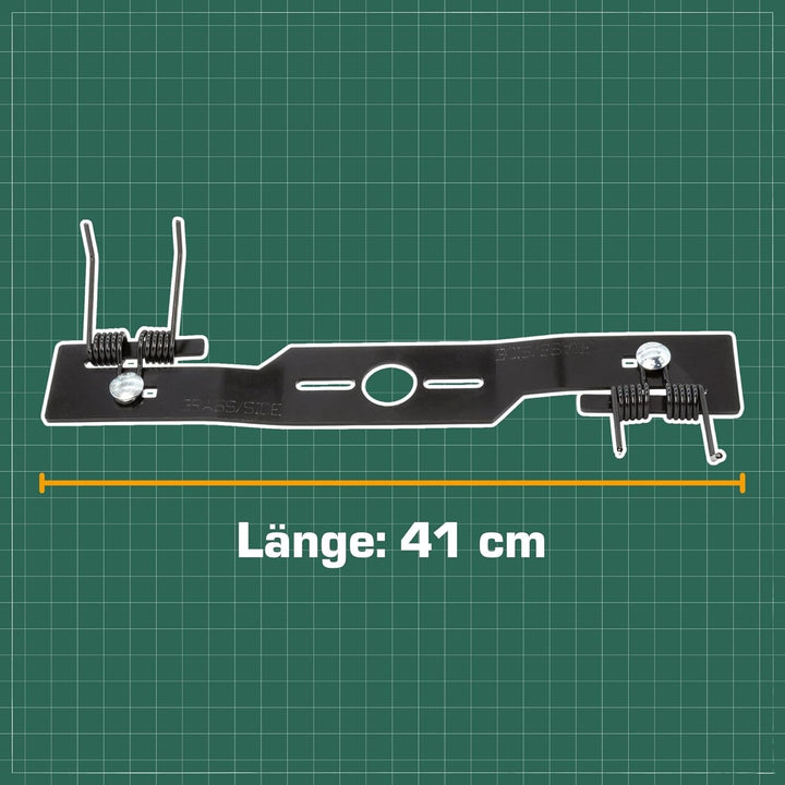 SECURA Vertikutiermesser für Rasenmäher 40 cm Komplettset | Entmooser Kraftharke für Rasenmäher Benz
