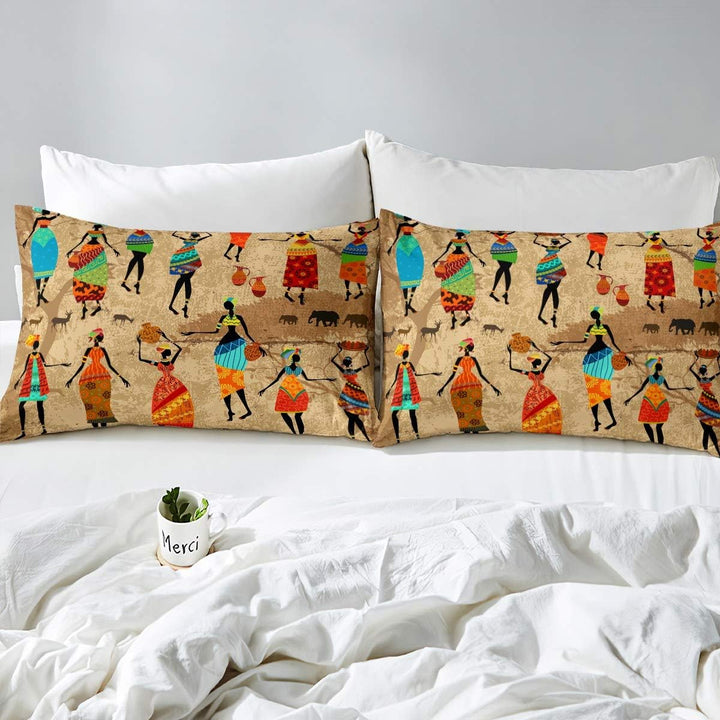Loussiesd Bettw?sche Set Ethnischer Stil Afrika Land Retro Bettbezug Set für Kinder Jungen M?dchen 1