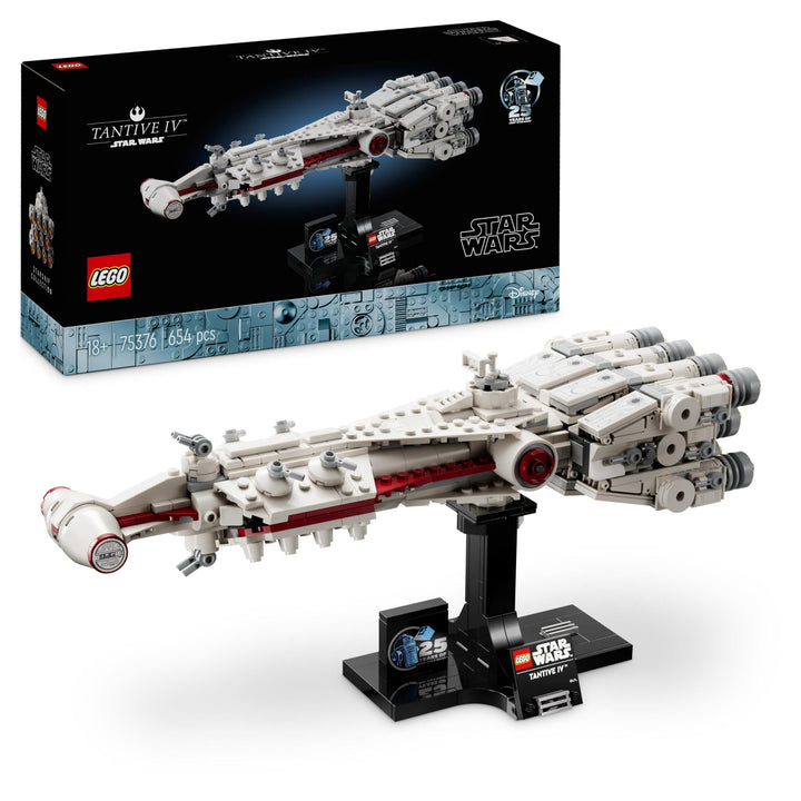 LEGO Star Wars: Tantive IV, Modell eines Sternenschiffs aus Star Wars: Eine Neue Hoffnung zum Bauen