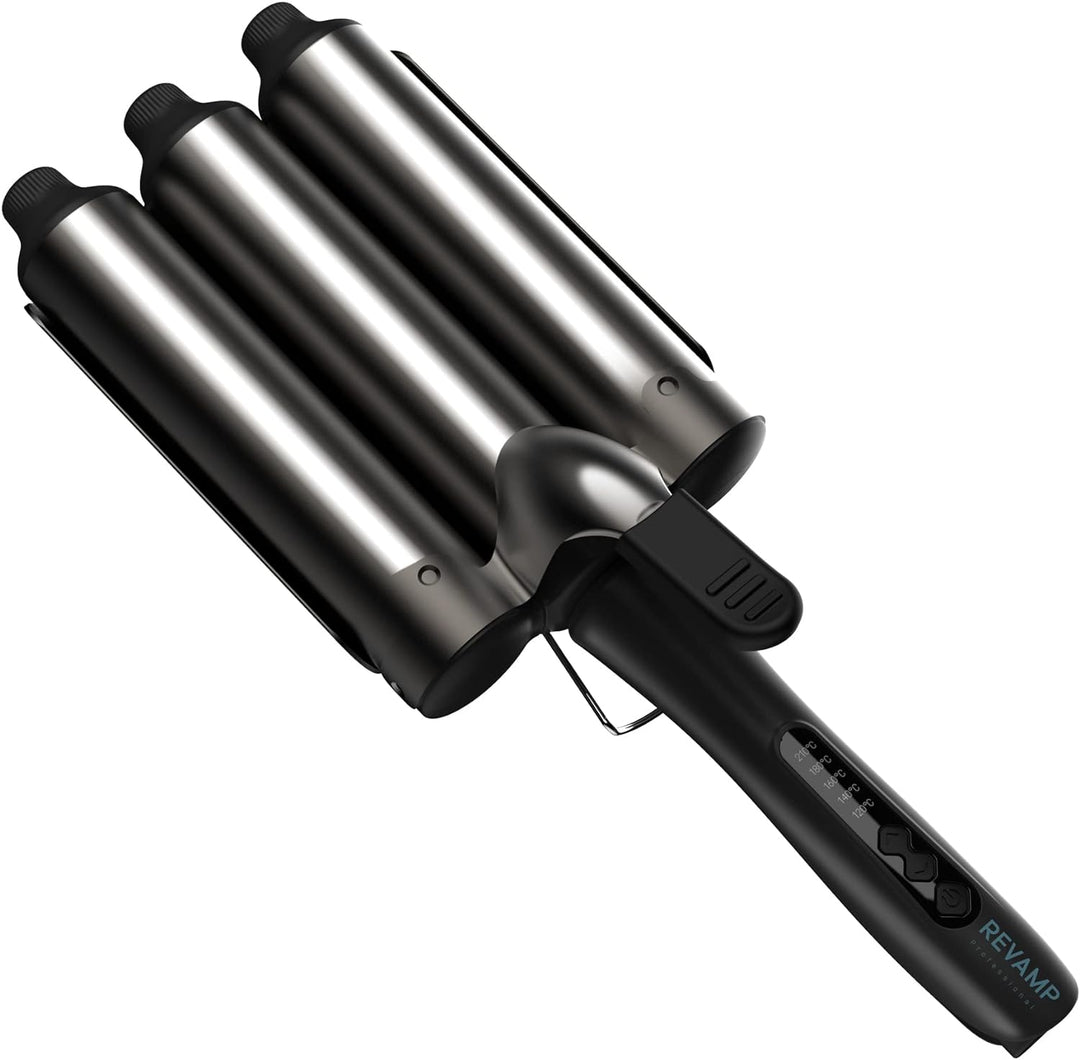 Revamp Progloss Boho Beach Waver XL – 38-mm-Waver mit 3 Fässern für geschmeidige, grosse Beach-Welle