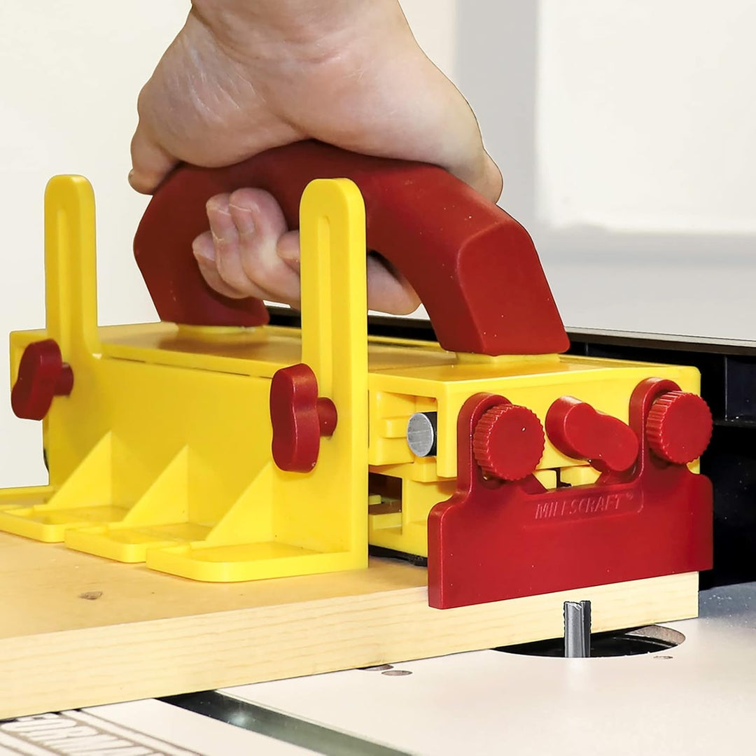 Milescraft 3406 Hochwertiger und robuster Werkstückschieber für Tischkreissägen, Frästische, Bandsäg