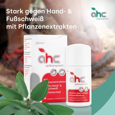 JV Cosmetics - AHC forte Antitranspirant - gegen Schwitzen an Händen und Füssen (50 ml) 50 ml (1er P