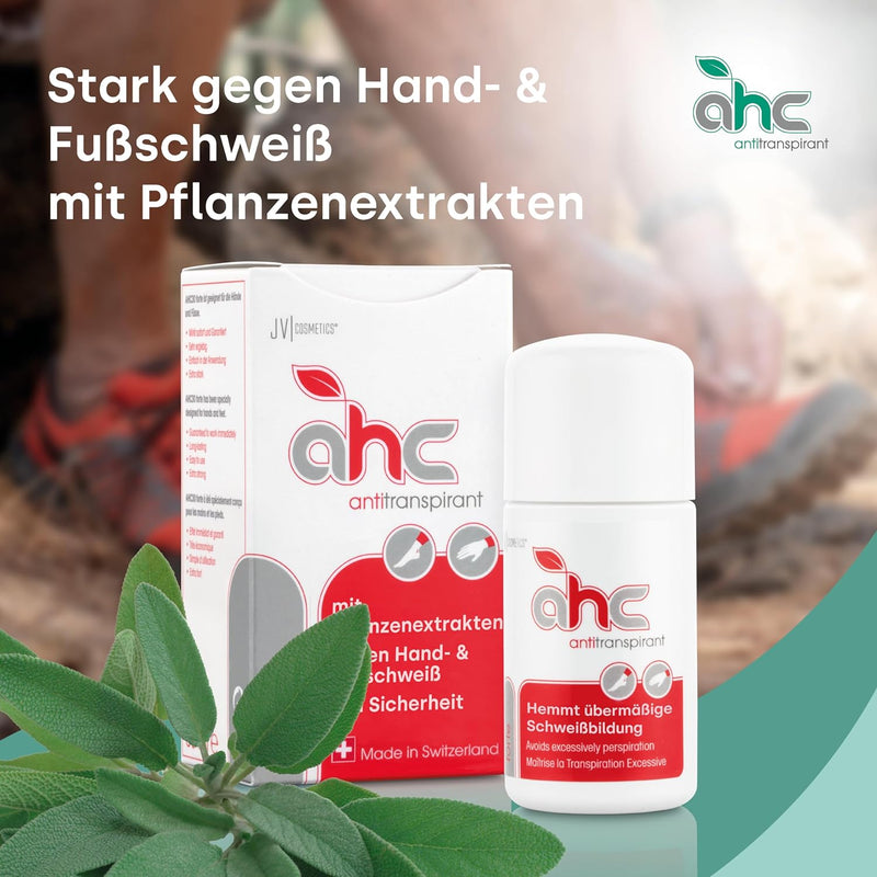 JV Cosmetics - AHC forte Antitranspirant - gegen Schwitzen an Händen und Füssen (50 ml) 50 ml (1er P